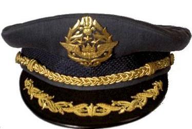 Cambodia: Military peaked cap of the Khmer Air Force